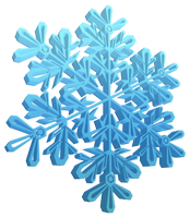 an icy snowflake 
